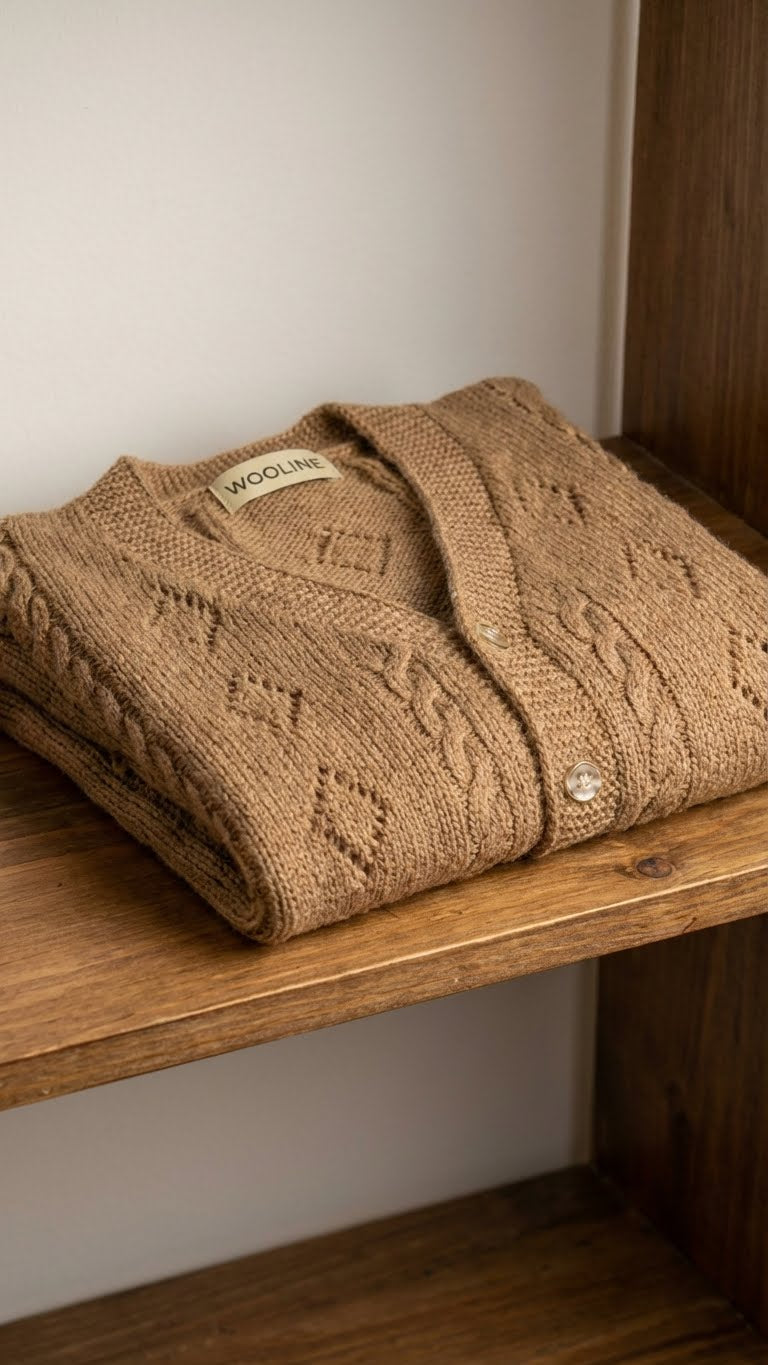 chocolate Color Handknitted Koti