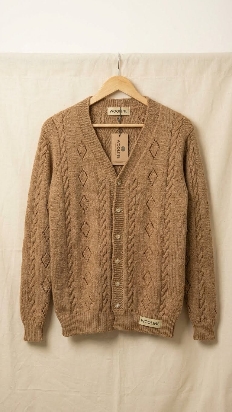 chocolate Color Handknitted Koti