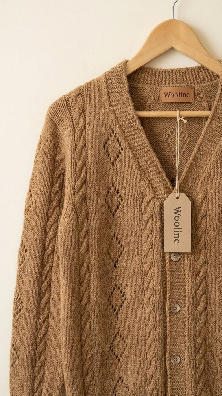 chocolate Color Handknitted Koti