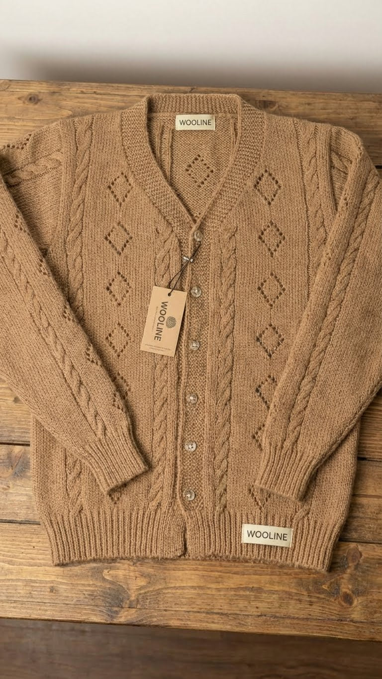 chocolate Color Handknitted Koti