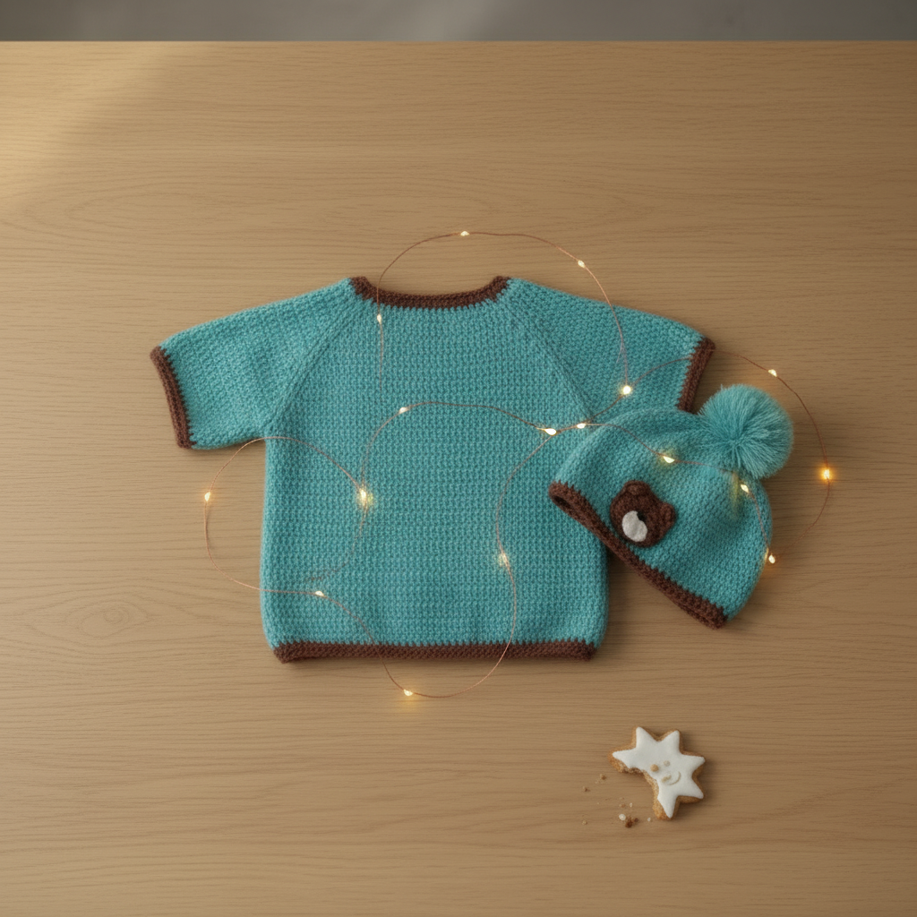 Baby Bear Handcrafted Woolen Sweat